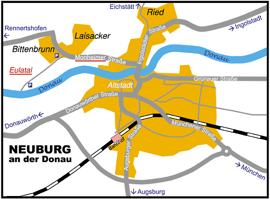 Stadtplan Neuburg
